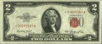 два доллара серии 1953